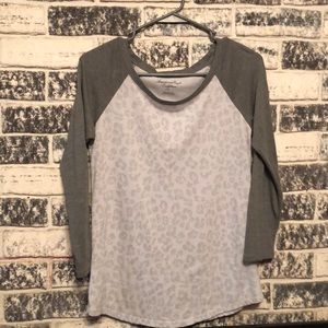 Leopard Print Raglan